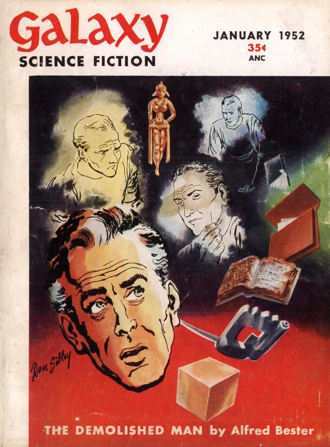 Cover of Galaxy Science Fiction, January 1952, art by Don Sibley.