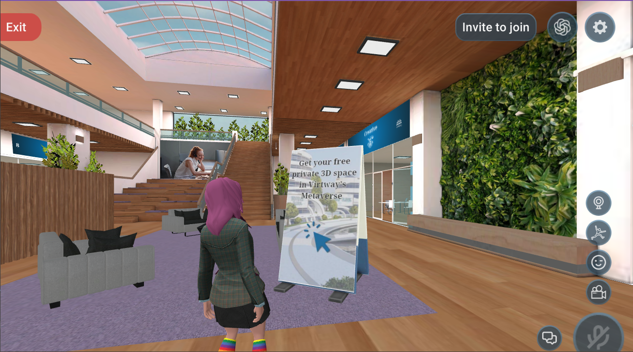 Free Virtway 3D office space 